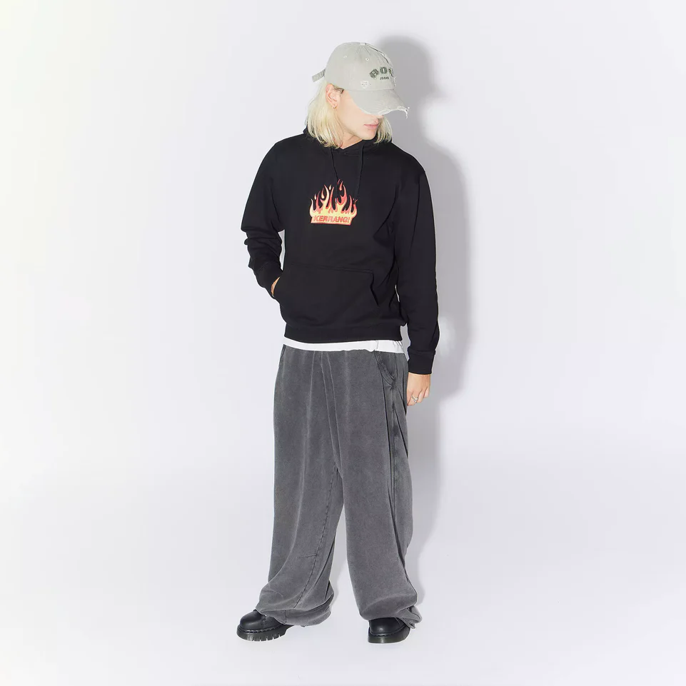 Flame Hoodie (Black)
