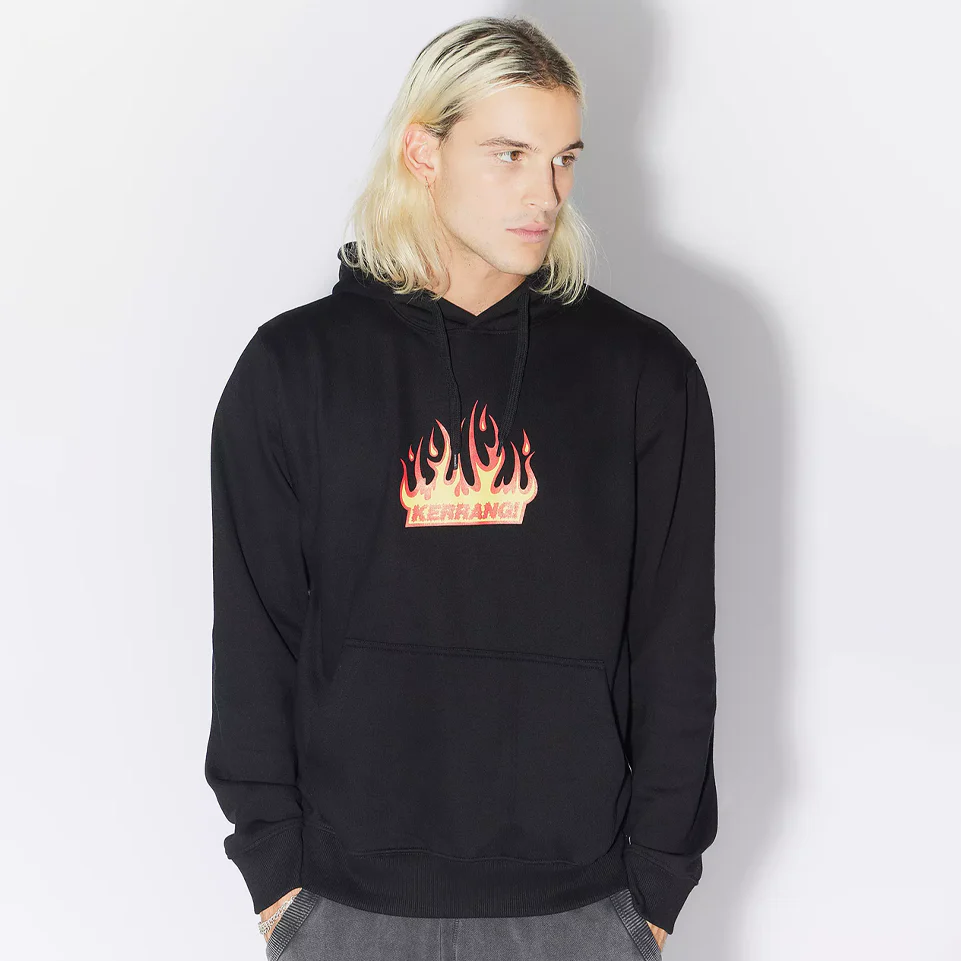 Flame Hoodie (Black) - Image 3