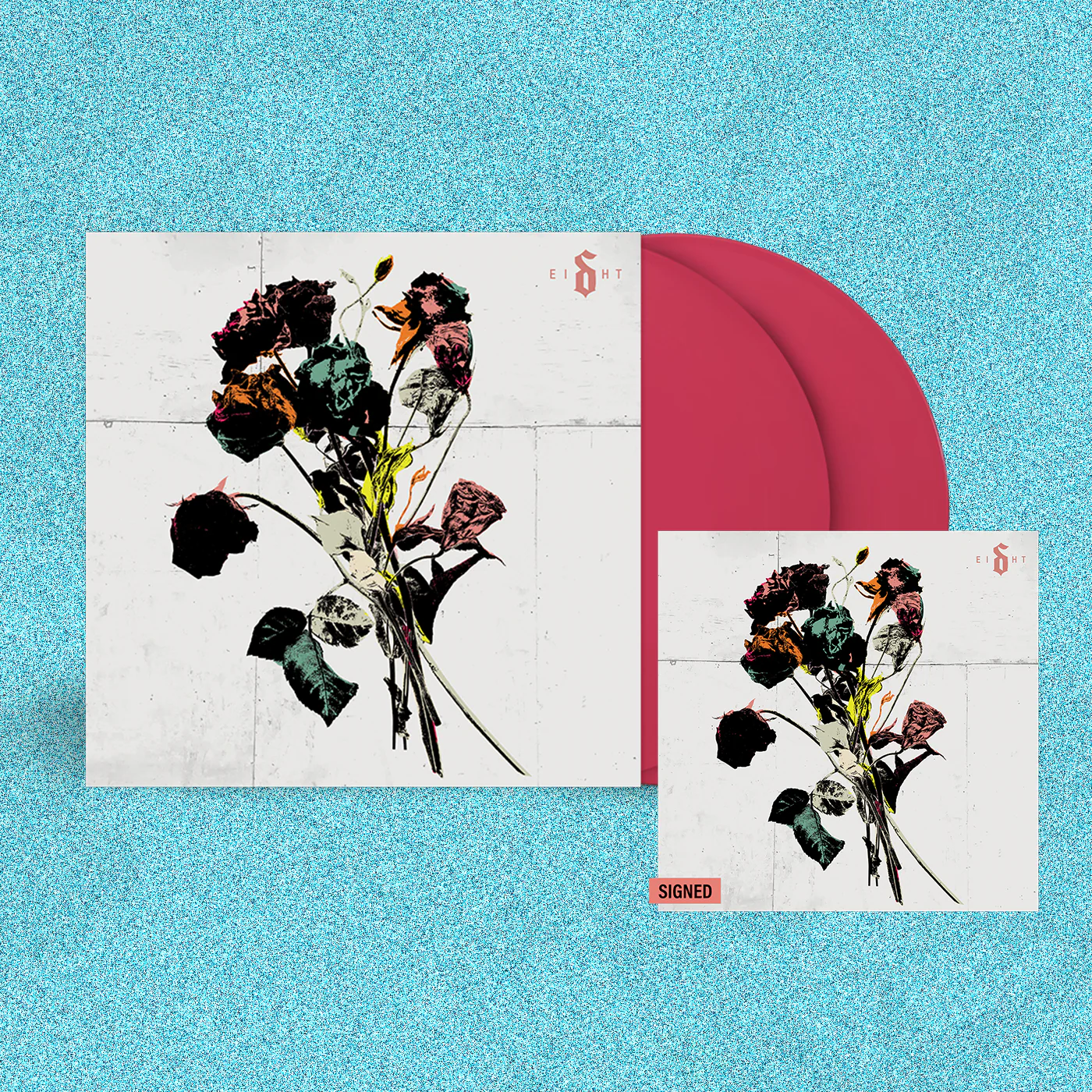 Shinedown EI8HT LP (UK Exclusive Magenta) w/ Hand Signed Art Card
